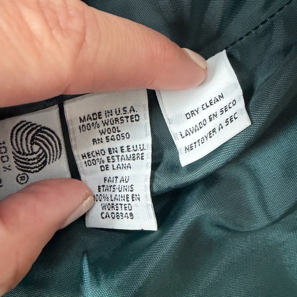 CHRISTIAN DIOR Vintage Wool Blazer Jacket, sz 4 - Picture 6 of 14